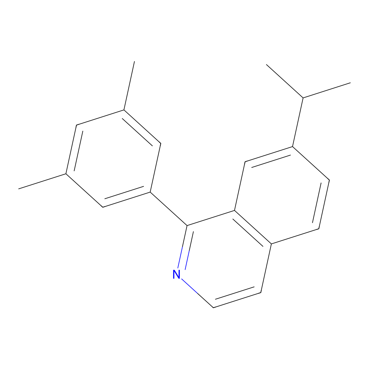 1-(3,5-Dimethylphenyl)-7-isopropylisoquinoline molecular structure, CAS 1218795-77-7