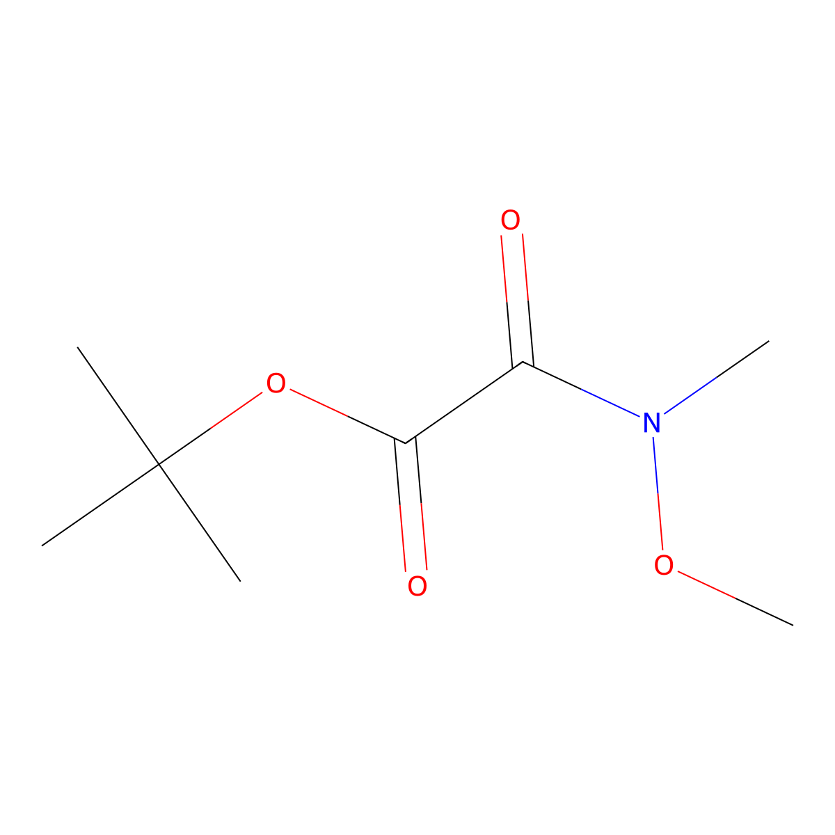 Tert-butyl (methoxy(methyl)carbamoyl)formate molecular structure, CAS 1218815-84-9