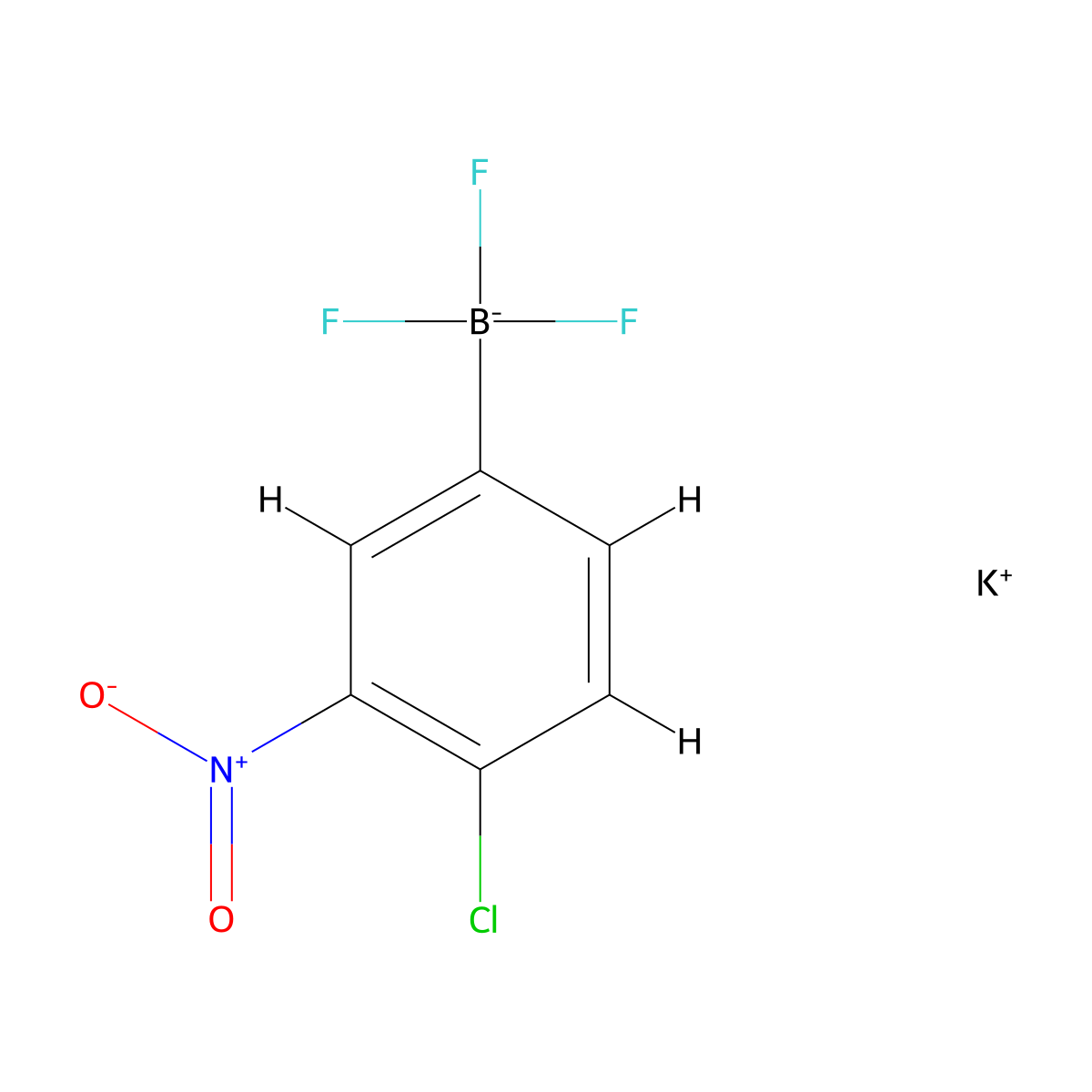 Potassium (4-chloro-3-nitrophenyl)trifluoroborate molecular structure, CAS 1218908-71-4