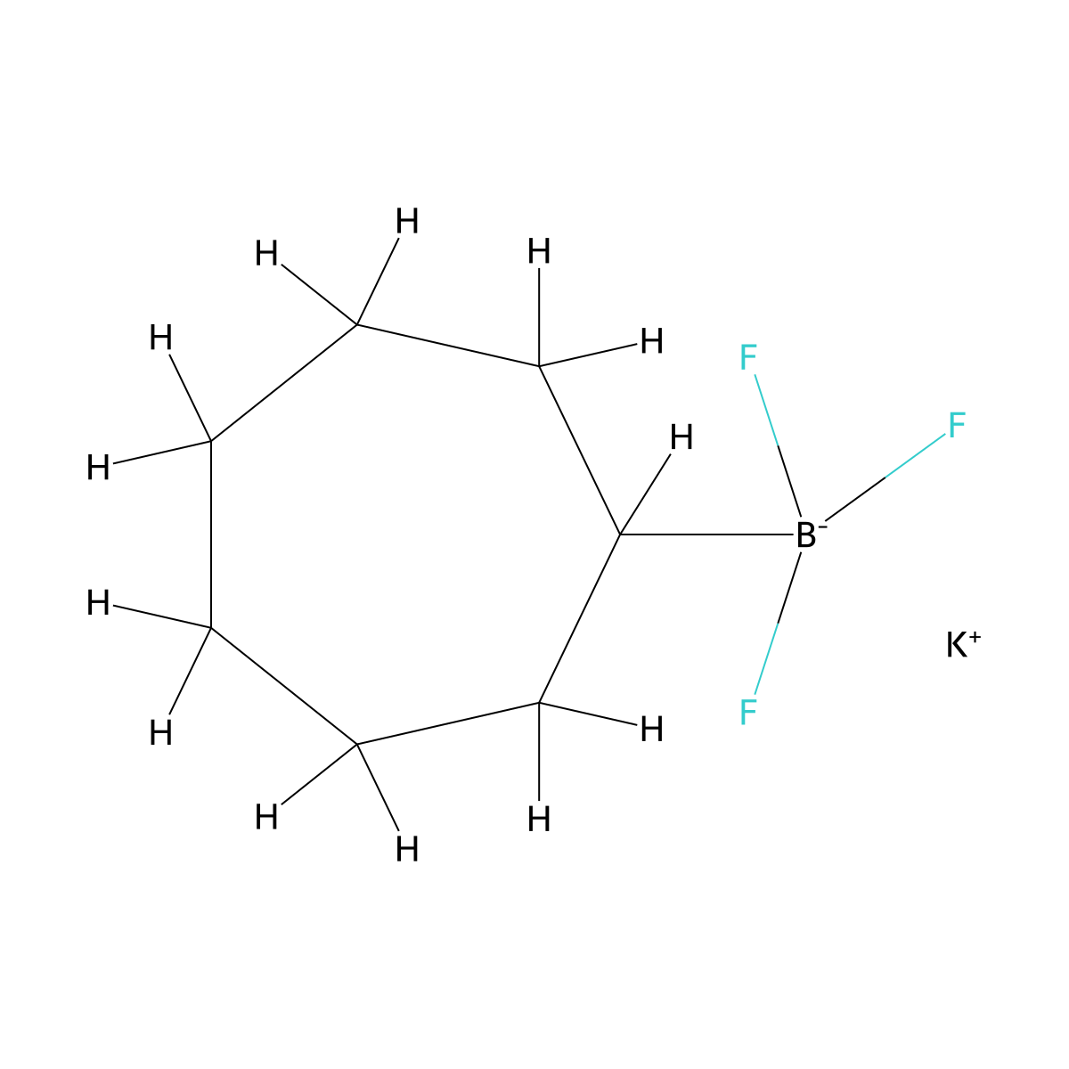Potassium cycloheptyltrifluoroborate molecular structure, CAS 1218908-72-5
