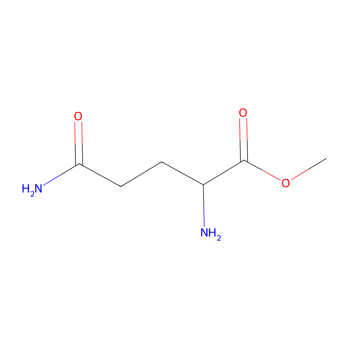 Methyl 2,5-diamino-5-oxopentanoate molecular structure, CAS 1218991-05-9