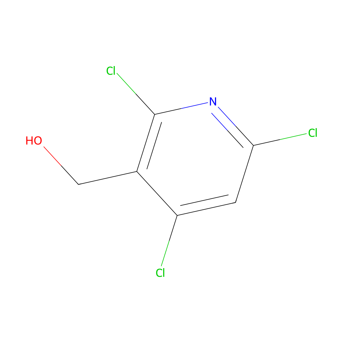 (2,4,6-Trichloropyridin-3-yl)methanol molecular structure, CAS 1218994-36-5