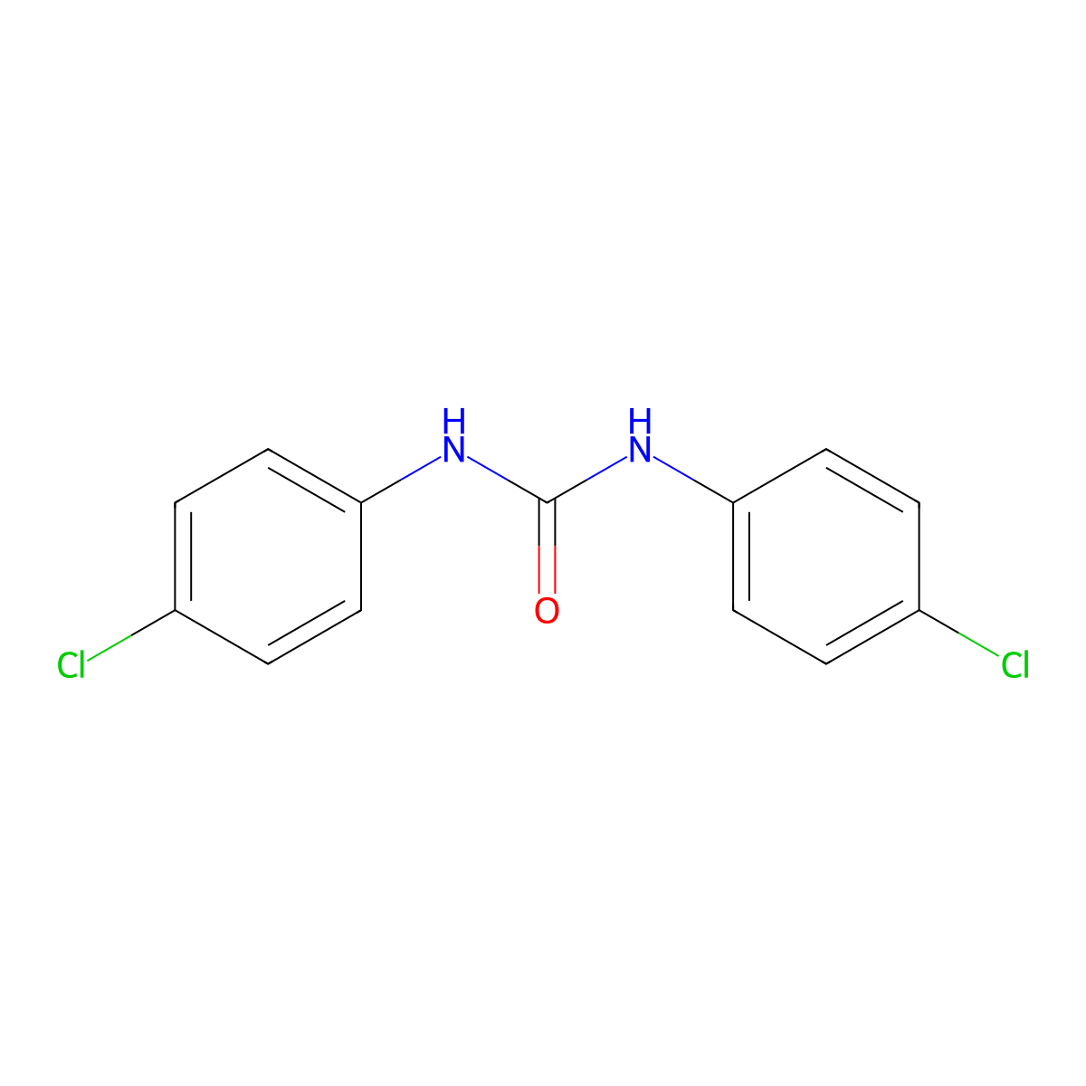 4,4'-Dichlorocarbanilide molecular structure, CAS 1219-99-4