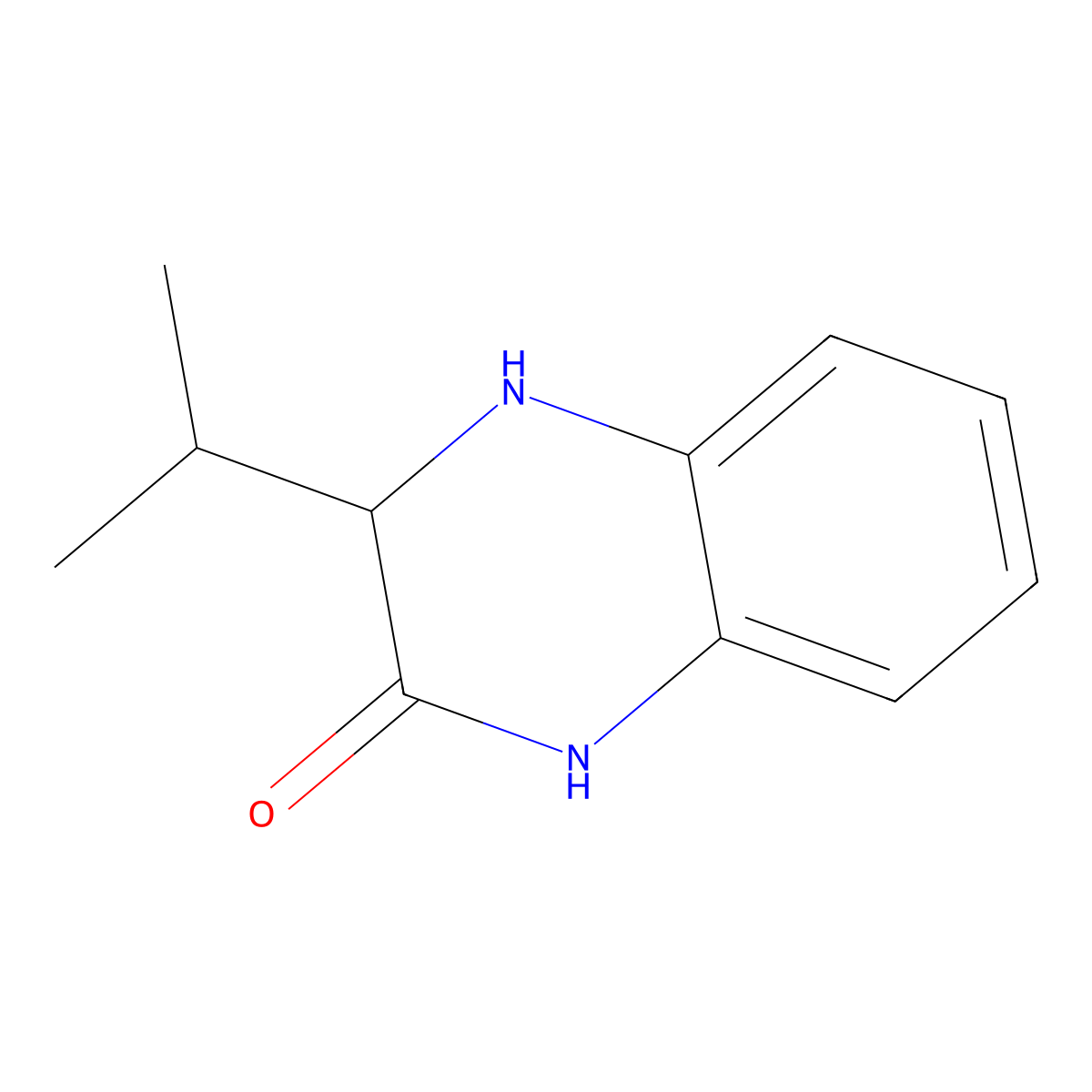(R)-3-Isopropyl-3,4-dihydroquinoxalin-2(1H)-one molecular structure, CAS 1219026-95-5