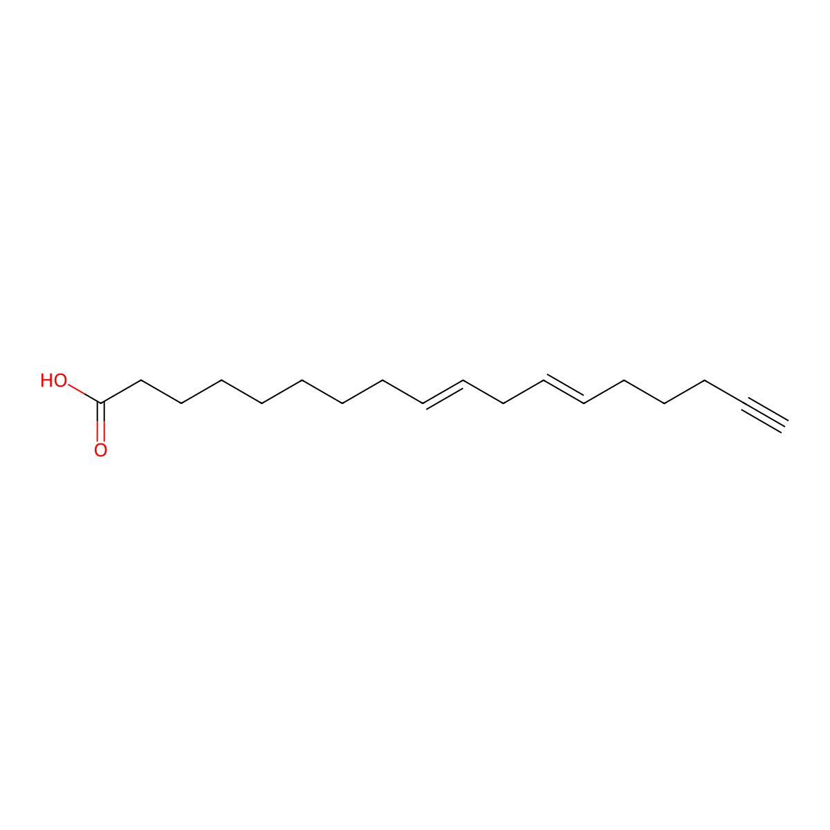 (9Z,12Z)-Octadeca-9,12-dien-17-ynoic acid molecular structure, CAS 1219038-31-9
