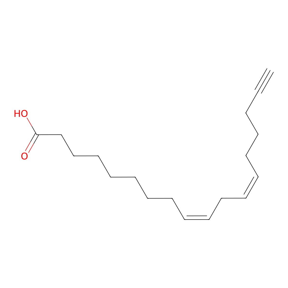 (9Z,12Z)-Octadeca-9,12-dien-17-ynoic acid molecular structure, CAS 1219038-31-9