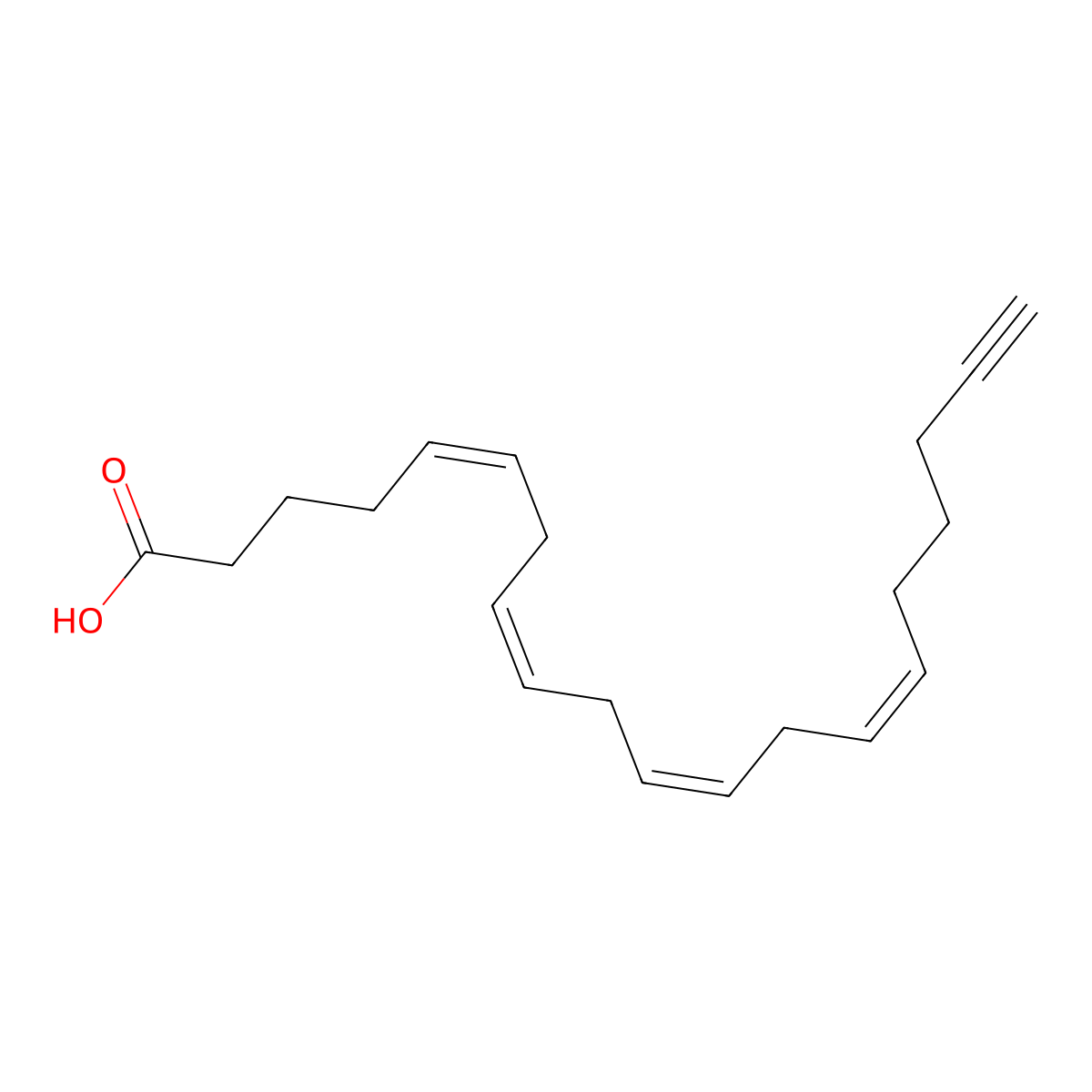 (5Z,8Z,11Z,14Z)-Icosa-5,8,11,14-tetraen-19-ynoic acid molecular structure, CAS 1219038-32-0