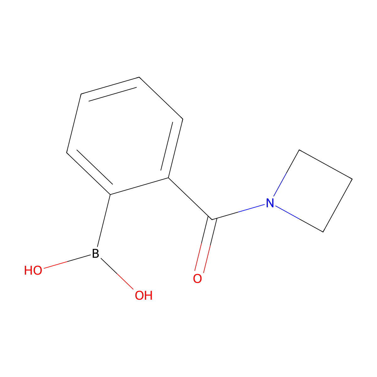 2-(Azetidine-1-carbonyl)phenylboronic acid molecular structure, CAS 1219080-53-1