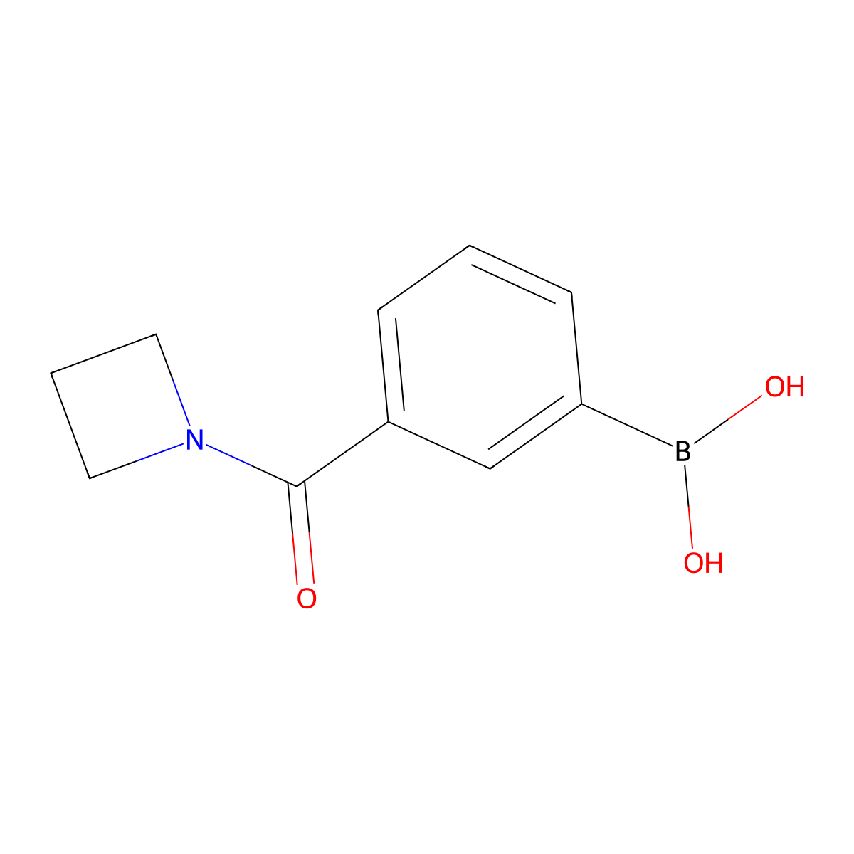3-(Azetidine-1-carbonyl)phenylboronic acid molecular structure, CAS 1219080-54-2