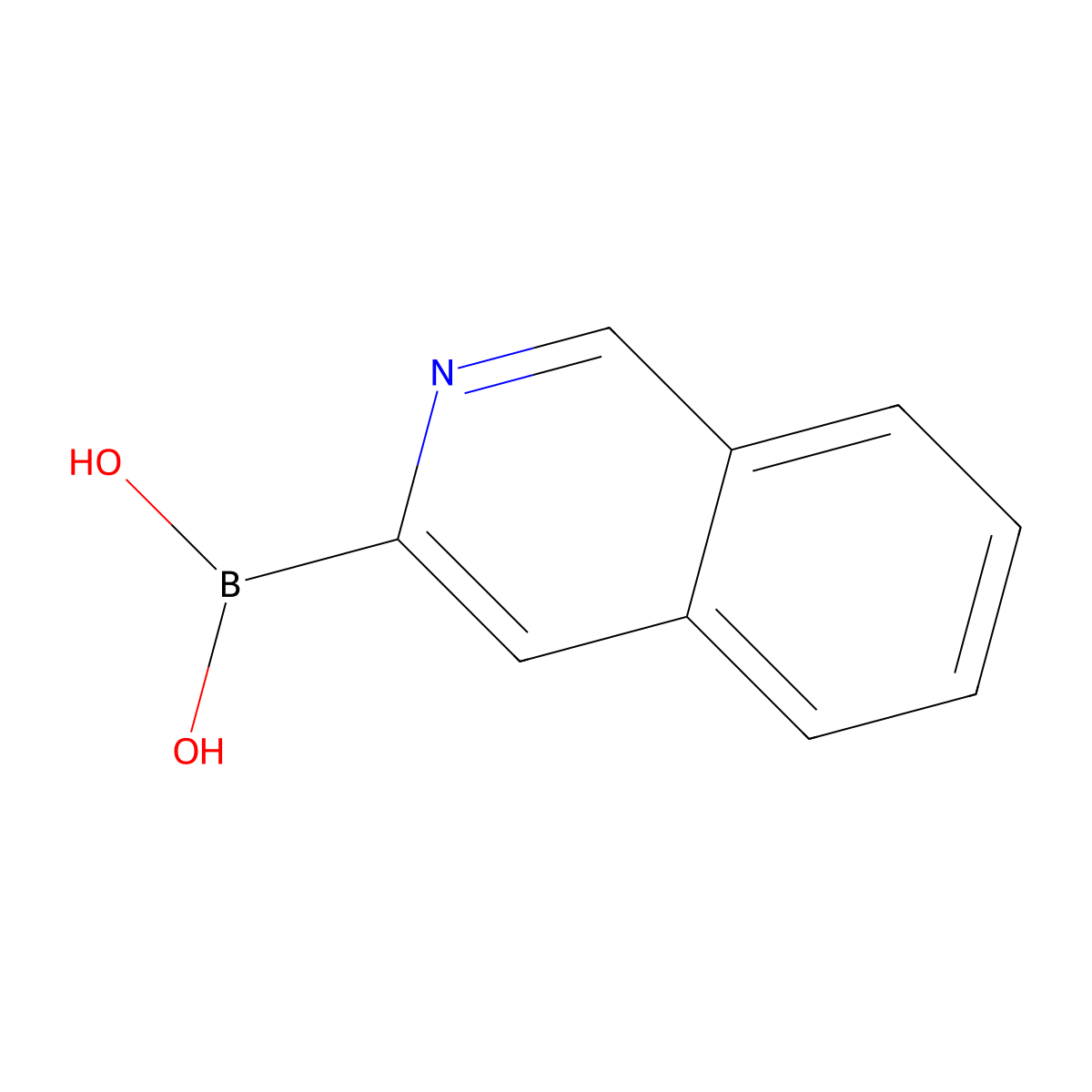 Isoquinolin-3-ylboronic acid molecular structure, CAS 1219080-59-7