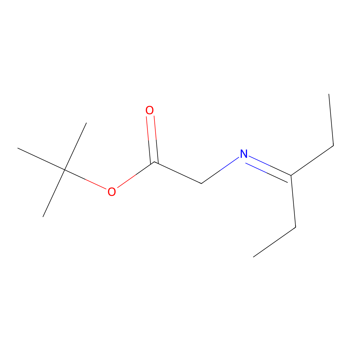 tert-Butyl 2-[(pentan-3-ylidene)amino]acetate molecular structure, CAS 1219086-73-3