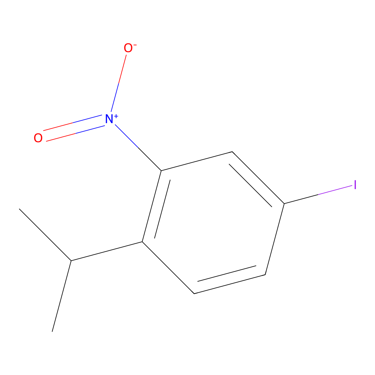 4-Iodo-1-isopropyl-2-nitrobenzene molecular structure, CAS 1219097-26-3