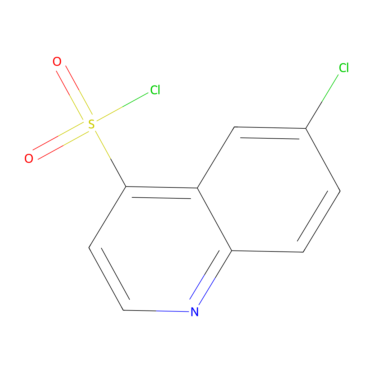 6-Chloroquinoline-4-sulfonyl chloride molecular structure, CAS 1219101-09-3
