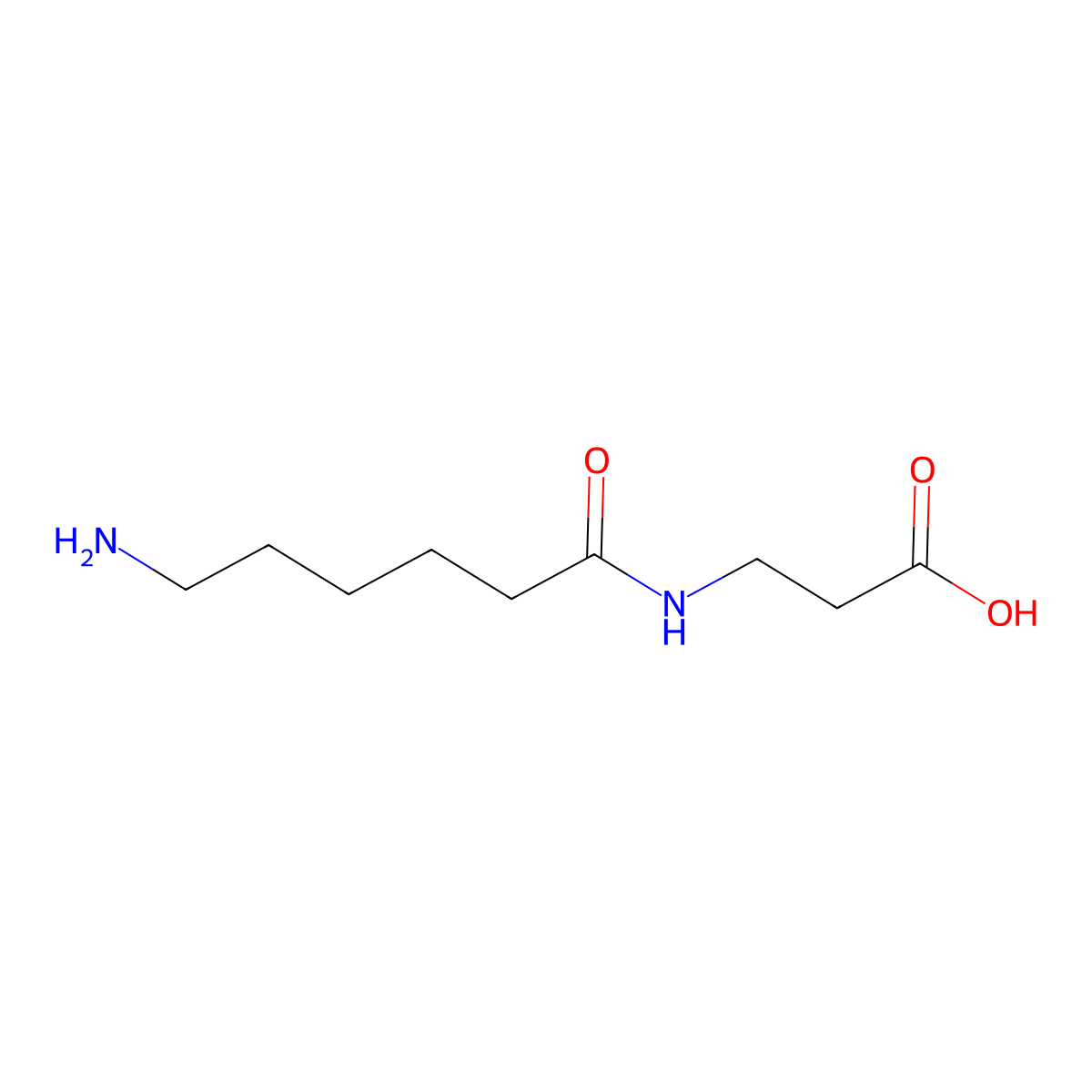 3-(6-Aminohexanamido)propanoic acid molecular structure, CAS 121912-31-0