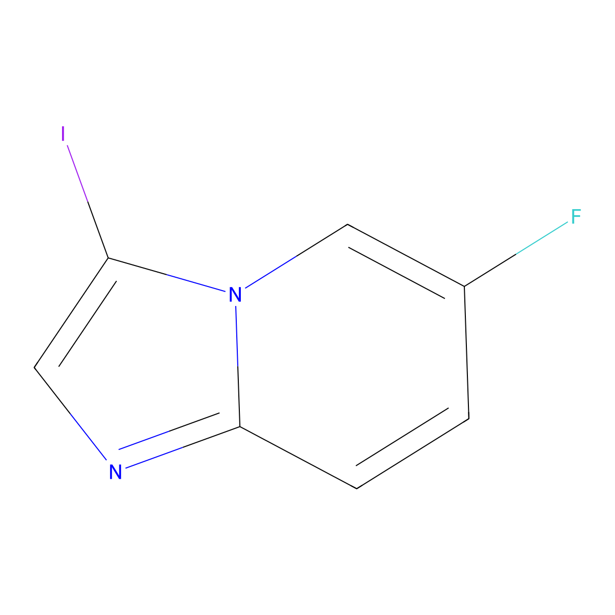 6-Fluoro-3-iodoimidazo[1,2-a]pyridine molecular structure, CAS 1219127-01-1