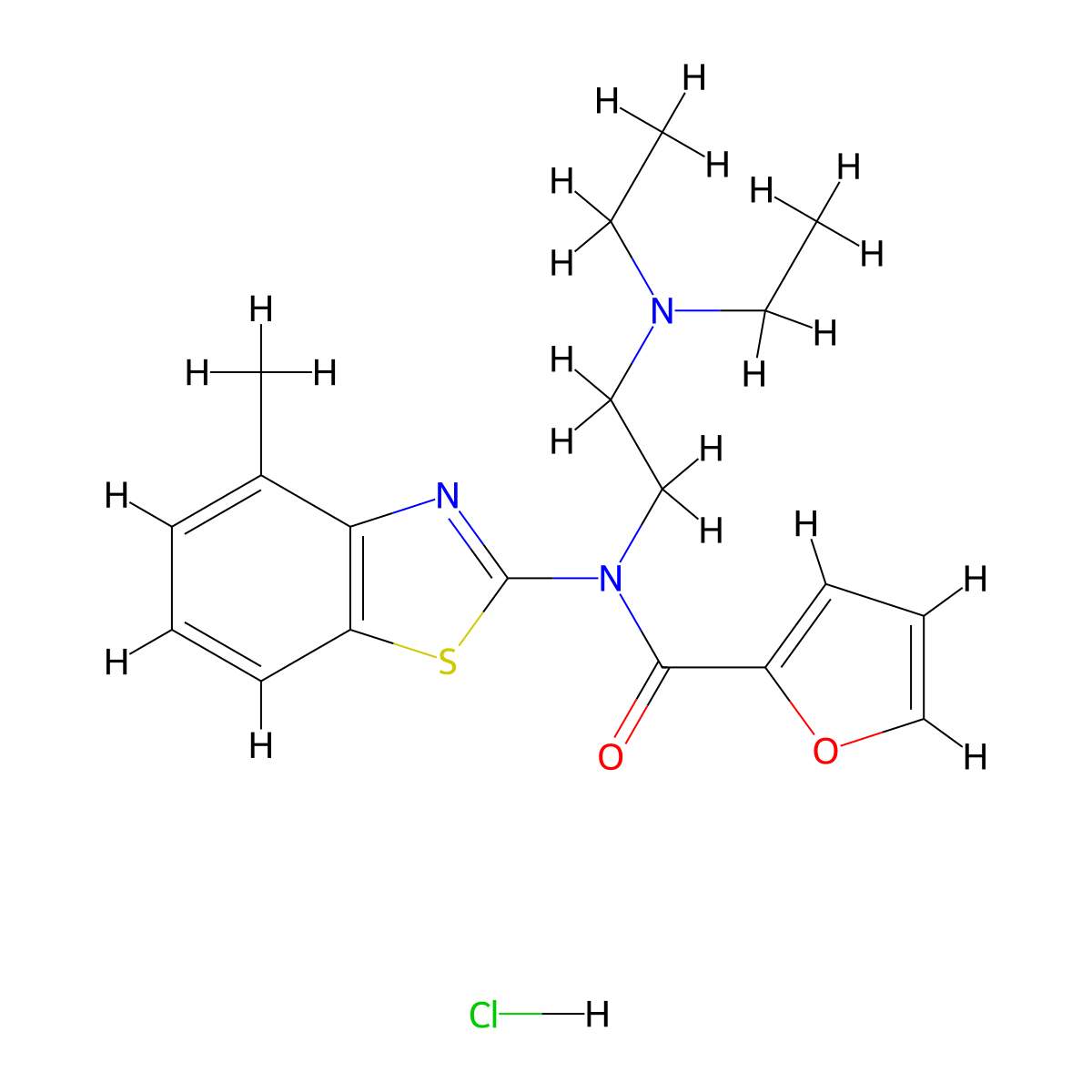 N-[2-(Diethylamino)ethyl]-N-(4-methyl-1,3-benzothiazol-2-YL)furan-2-carboxamide hydrochloride molecular structure, CAS 1219151-99-1