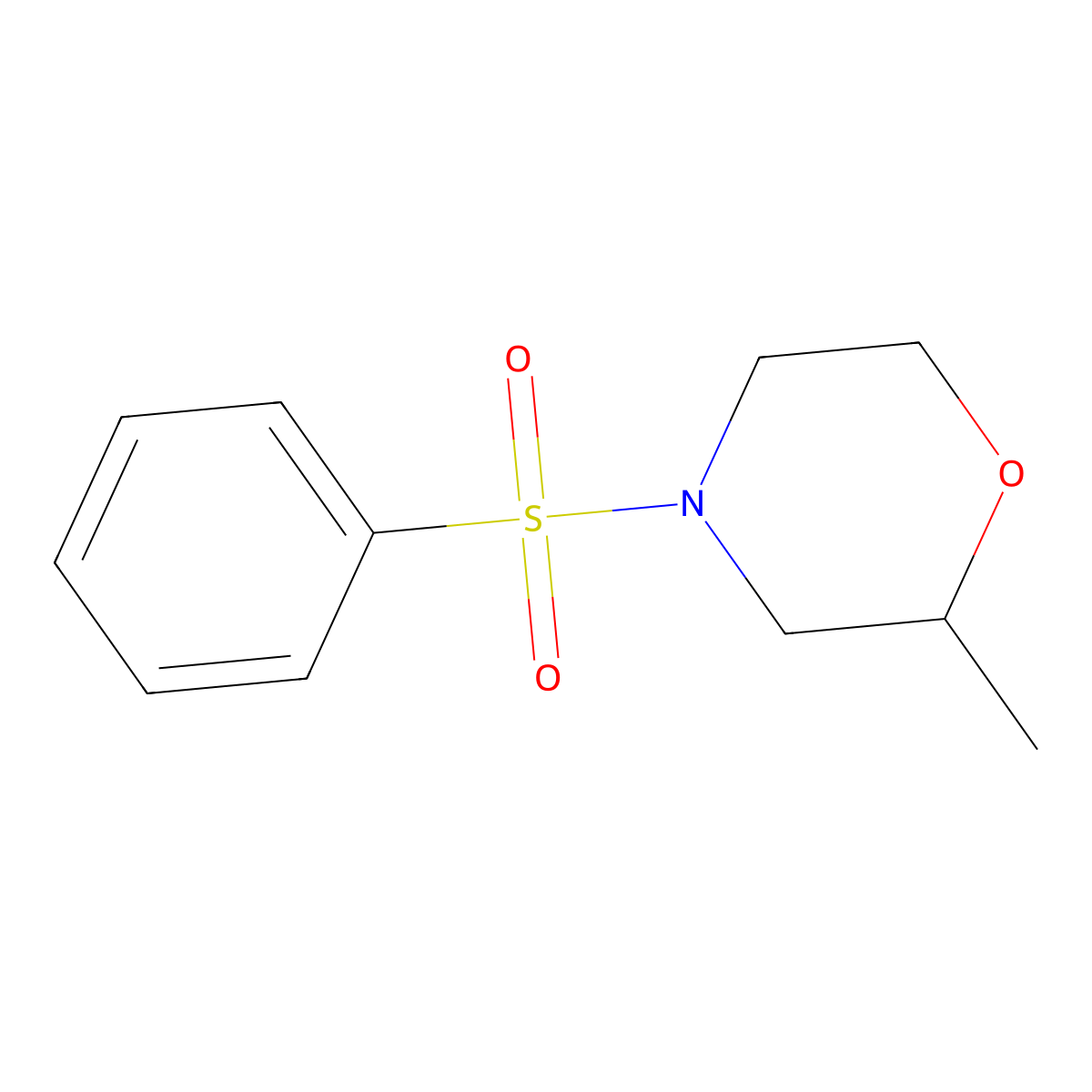 2-Methyl-4-(phenylsulfonyl)morpholine molecular structure, CAS 1219152-02-9