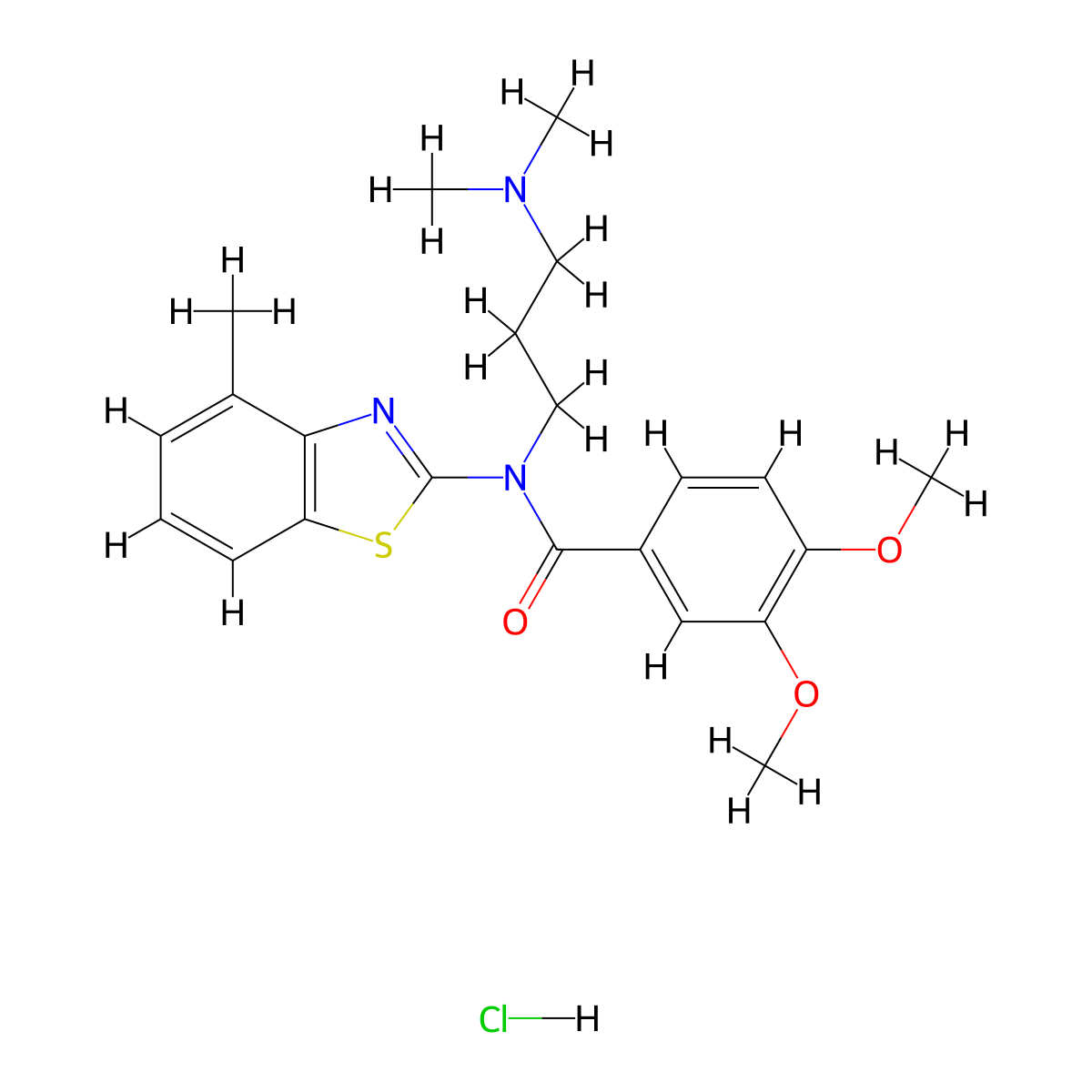 N-[3-(Dimethylamino)propyl]-3,4-dimethoxy-N-(4-methyl-1,3-benzothiazol-2-YL)benzamide hydrochloride molecular structure, CAS 1219156-90-7