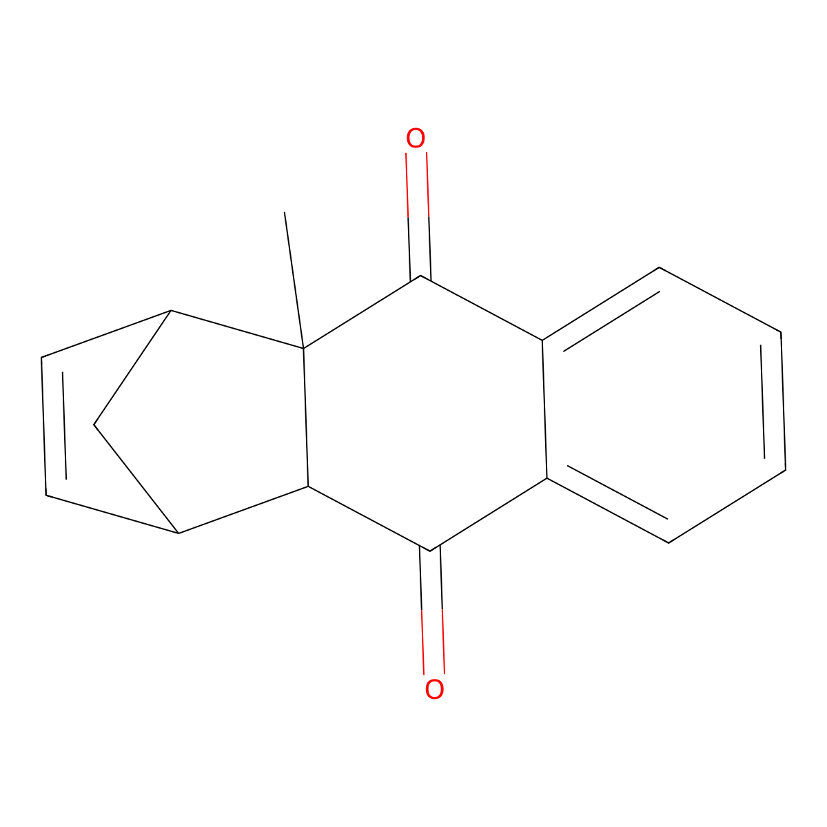 4a-Methyl-1,4,4a,9a-tetrahydro-1,4-methanoanthracene-9,10-dione molecular structure, CAS 121917-04-2