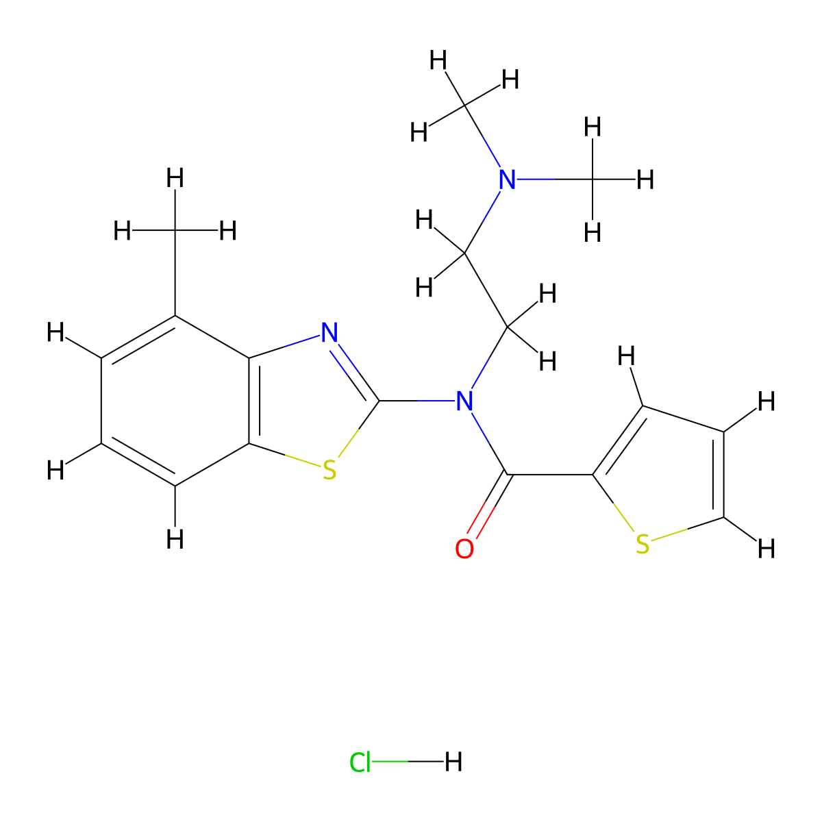 N-(2-(dimethylamino)ethyl)-N-(4-methylbenzo[d]thiazol-2-yl)thiophene-2-carboxamide hydrochloride molecular structure, CAS 1219176-96-1
