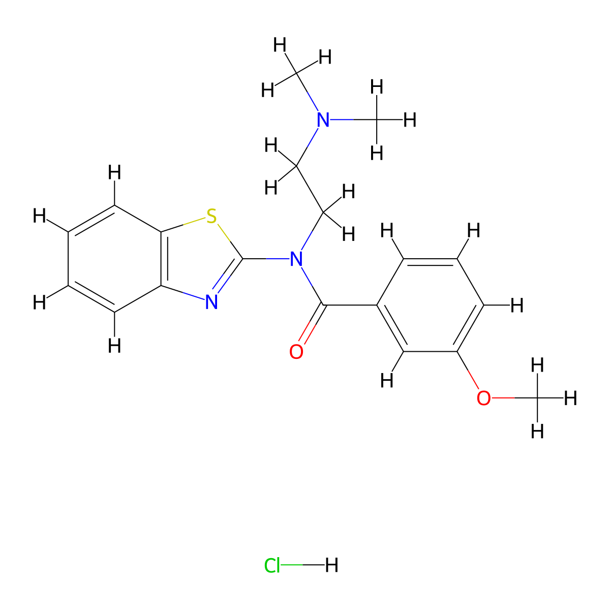 N-(1,3-Benzothiazol-2-YL)-N-[2-(dimethylamino)ethyl]-3-methoxybenzamide hydrochloride molecular structure, CAS 1219183-15-9