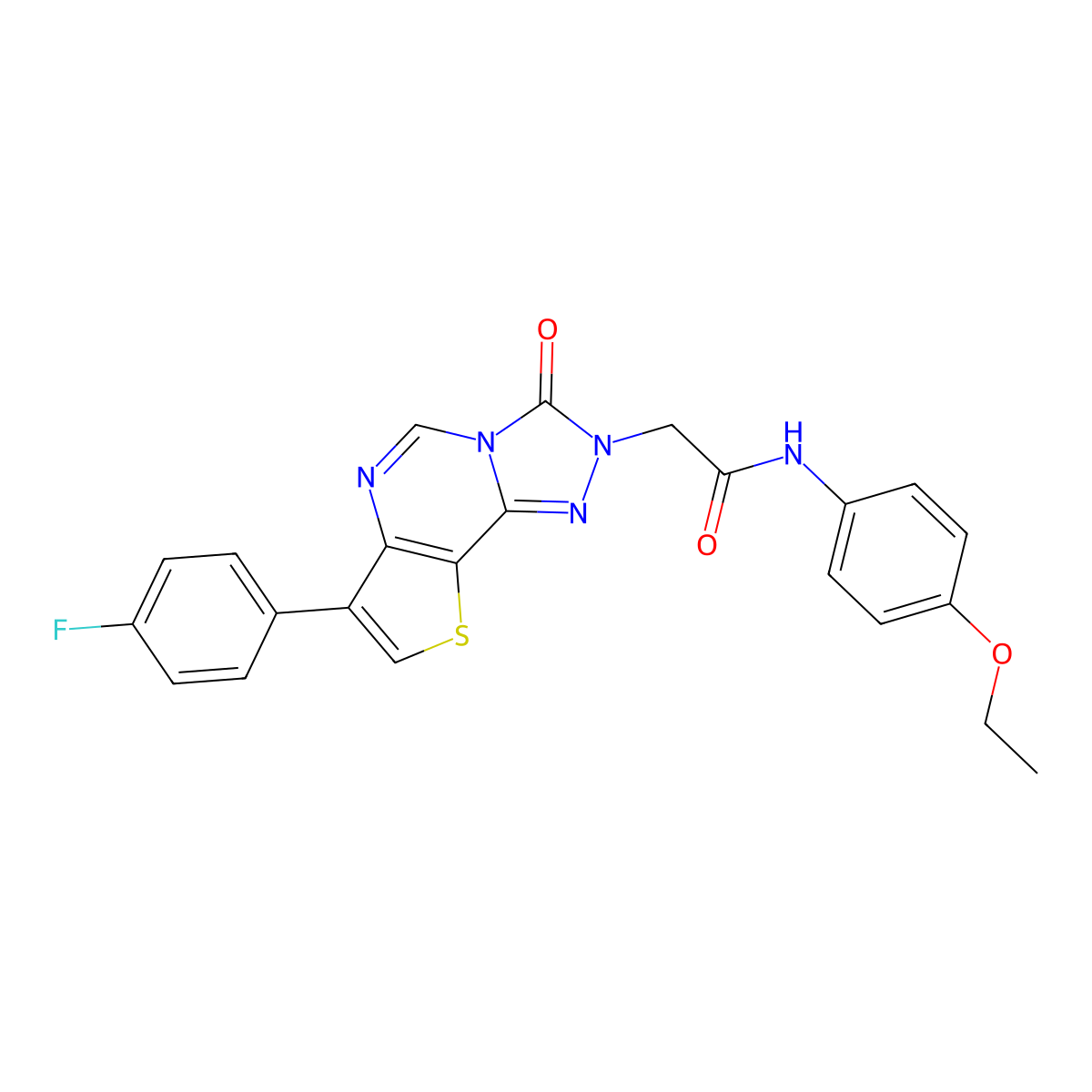 N-(4-ethoxyphenyl)-2-[10-(4-fluorophenyl)-5-oxo-12-thia-3,4,6,8-tetraazatricyclo[7.3.0.0^{2,6}]dodeca-1(9),2,7,10-tetraen-4-yl]acetamide molecular structure, CAS 1219188-56-3