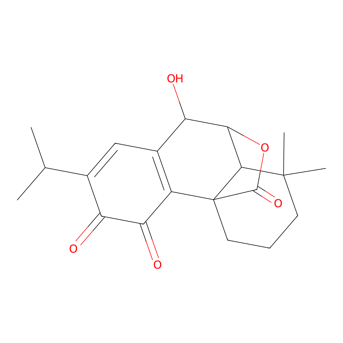 Rosmaquinone molecular structure, CAS 121927-71-7