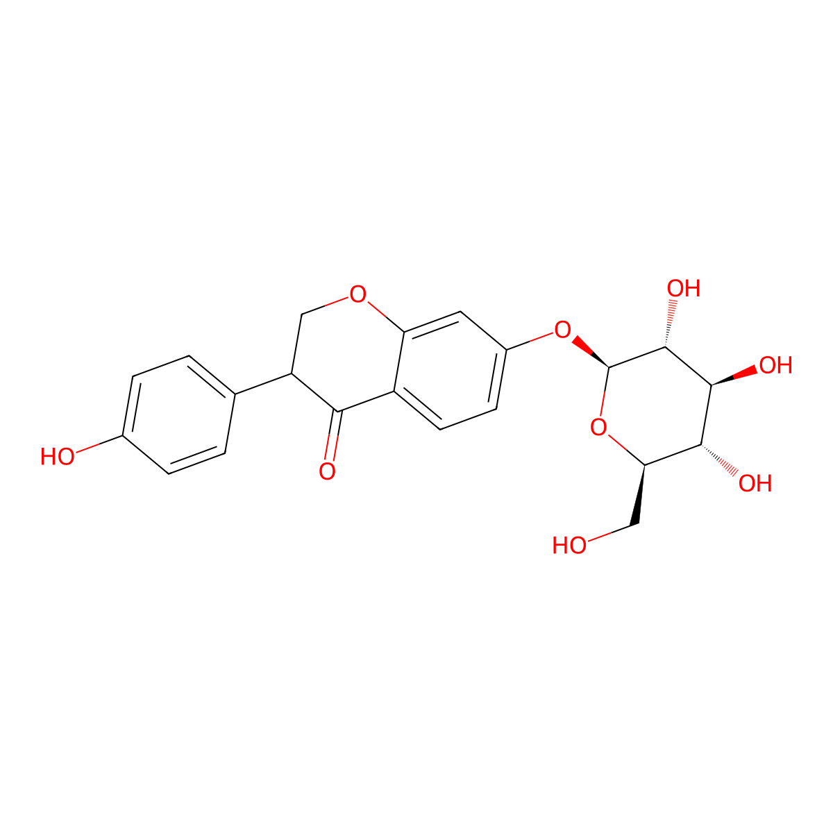Dihydrodaidzin molecular structure, CAS 121927-96-6