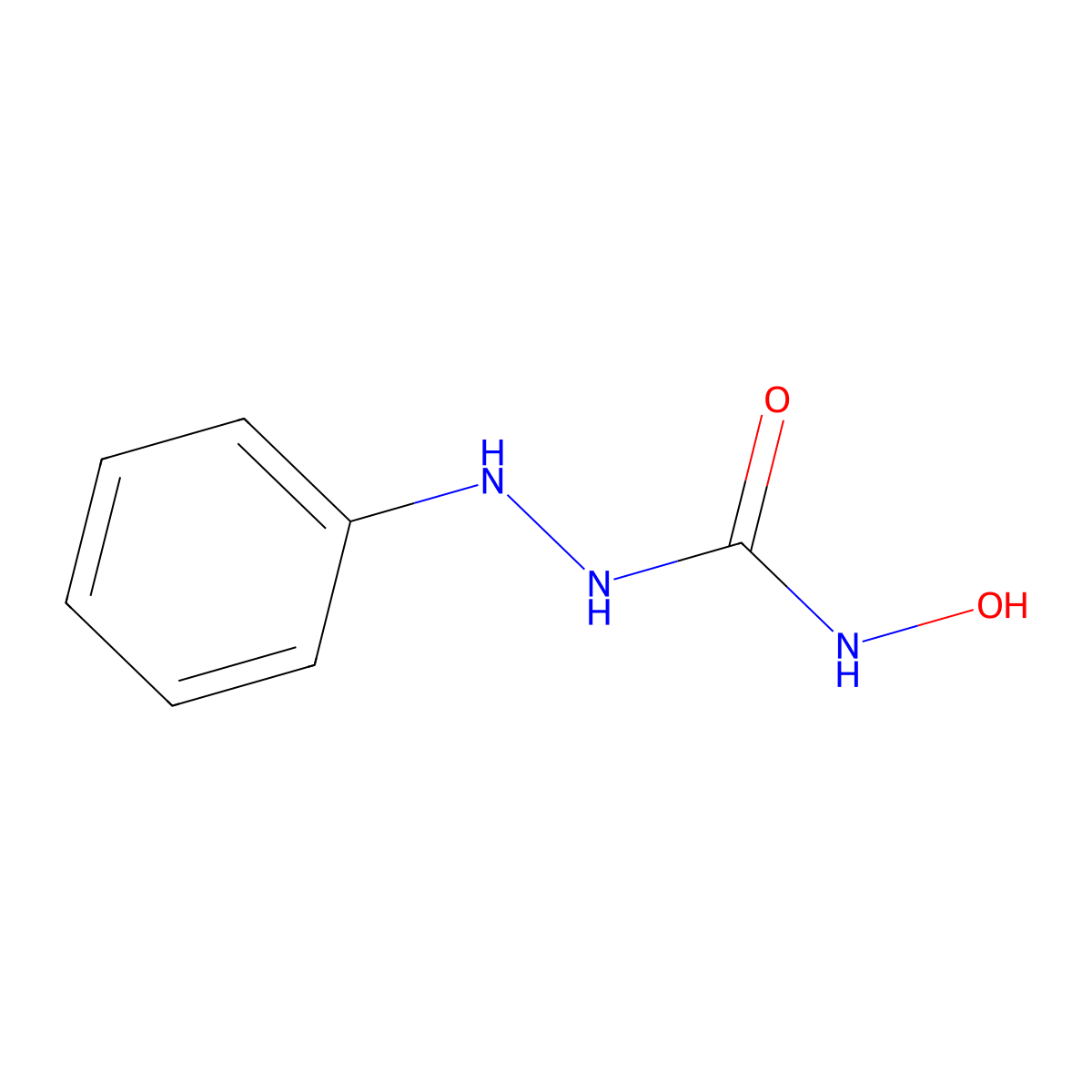 N-hydroxy-2-phenyl-1-hydrazinecarboxamide molecular structure, CAS 121933-76-4