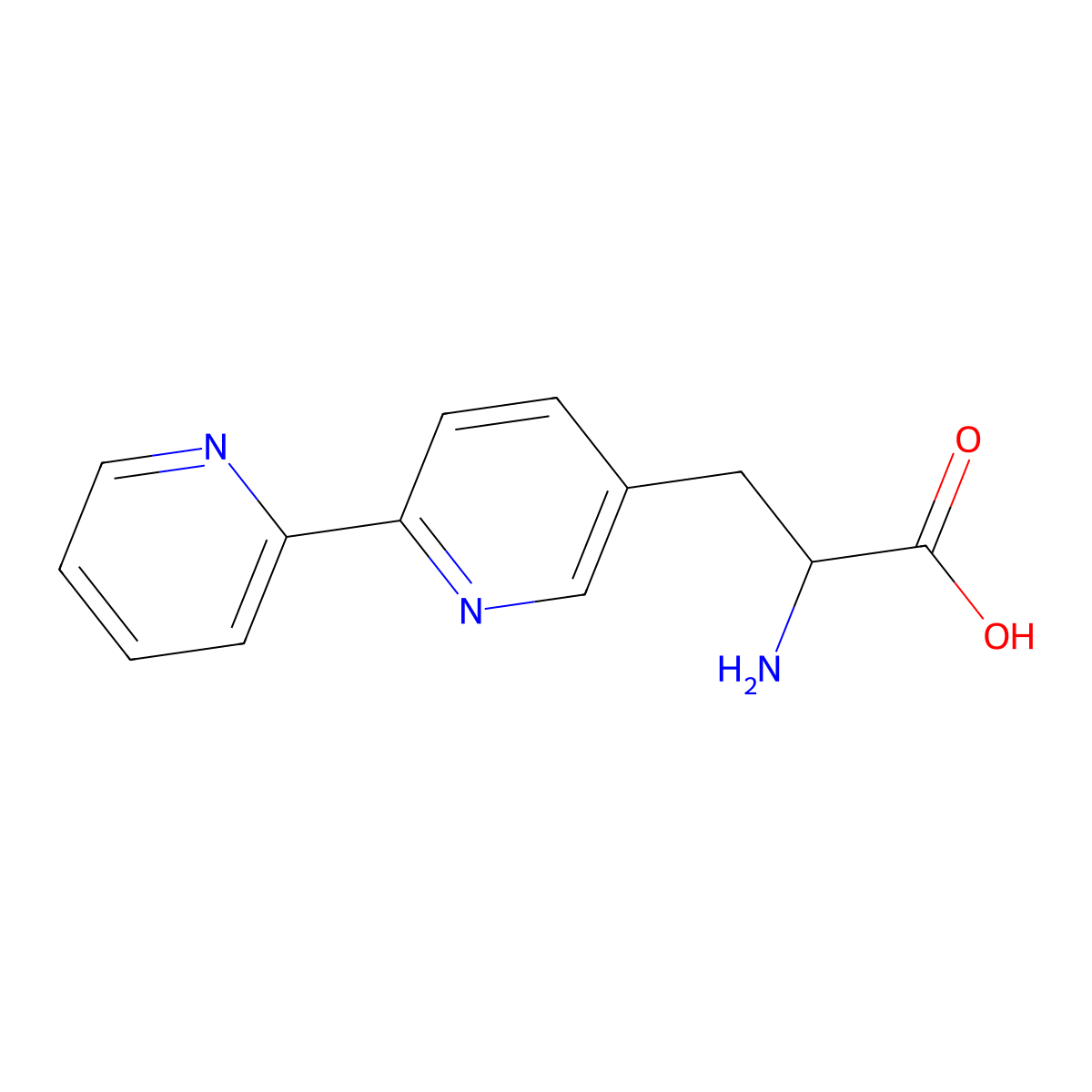 3-([2,2'-Bipyridin]-5-yl)-2-aminopropanoic acid molecular structure, CAS 1219368-79-2