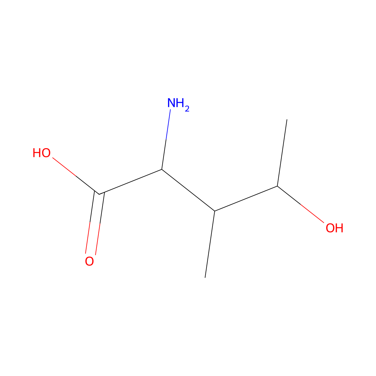 2-Amino-4-hydroxy-3-methylpentanoic acid molecular structure, CAS 1219387-79-7