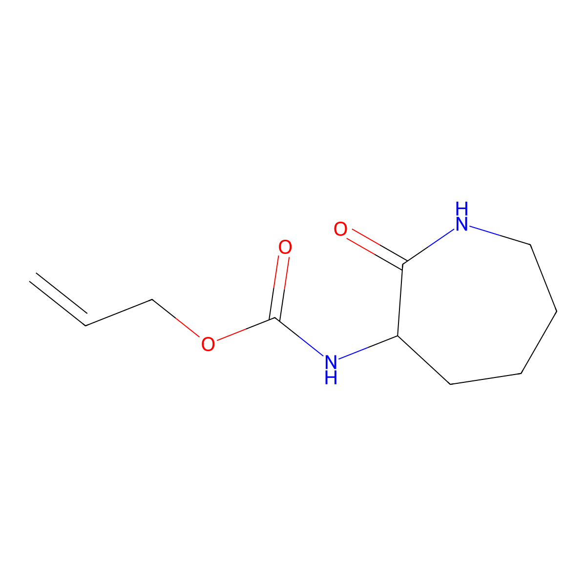 Allyl (2-oxoazepan-3-yl)carbamate molecular structure, CAS 1219403-80-1