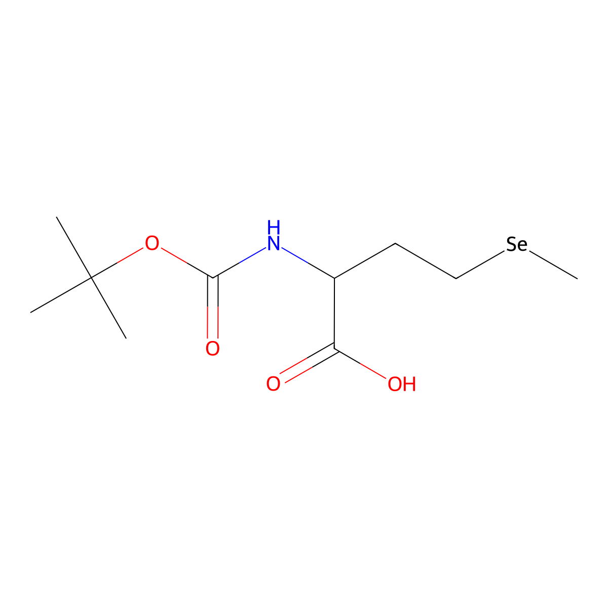 Boc-DL-selenomethionine molecular structure, CAS 1219410-27-1