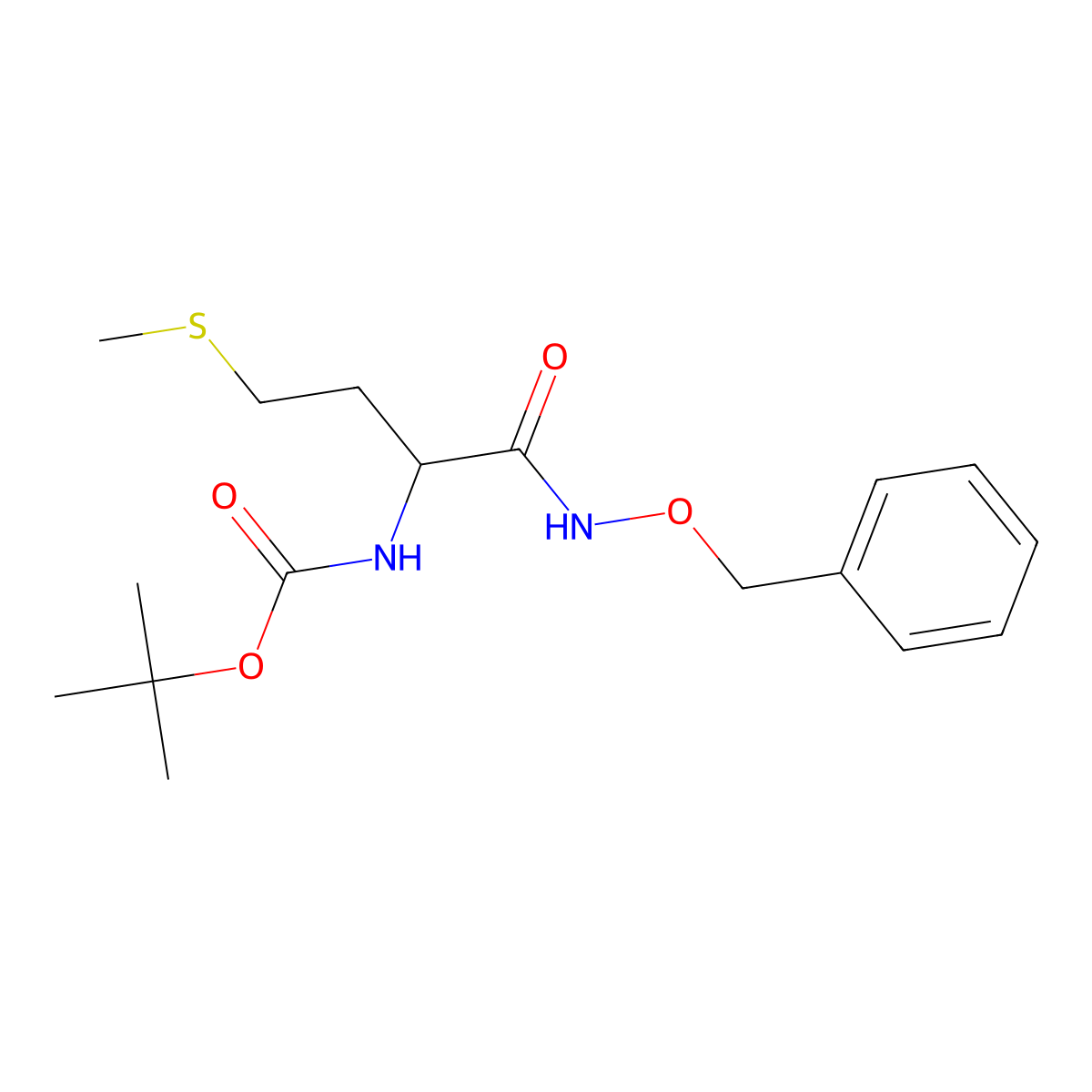 N-(N-Boc-DL-Methionyl)-benzyloxyamine molecular structure, CAS 1219419-42-7