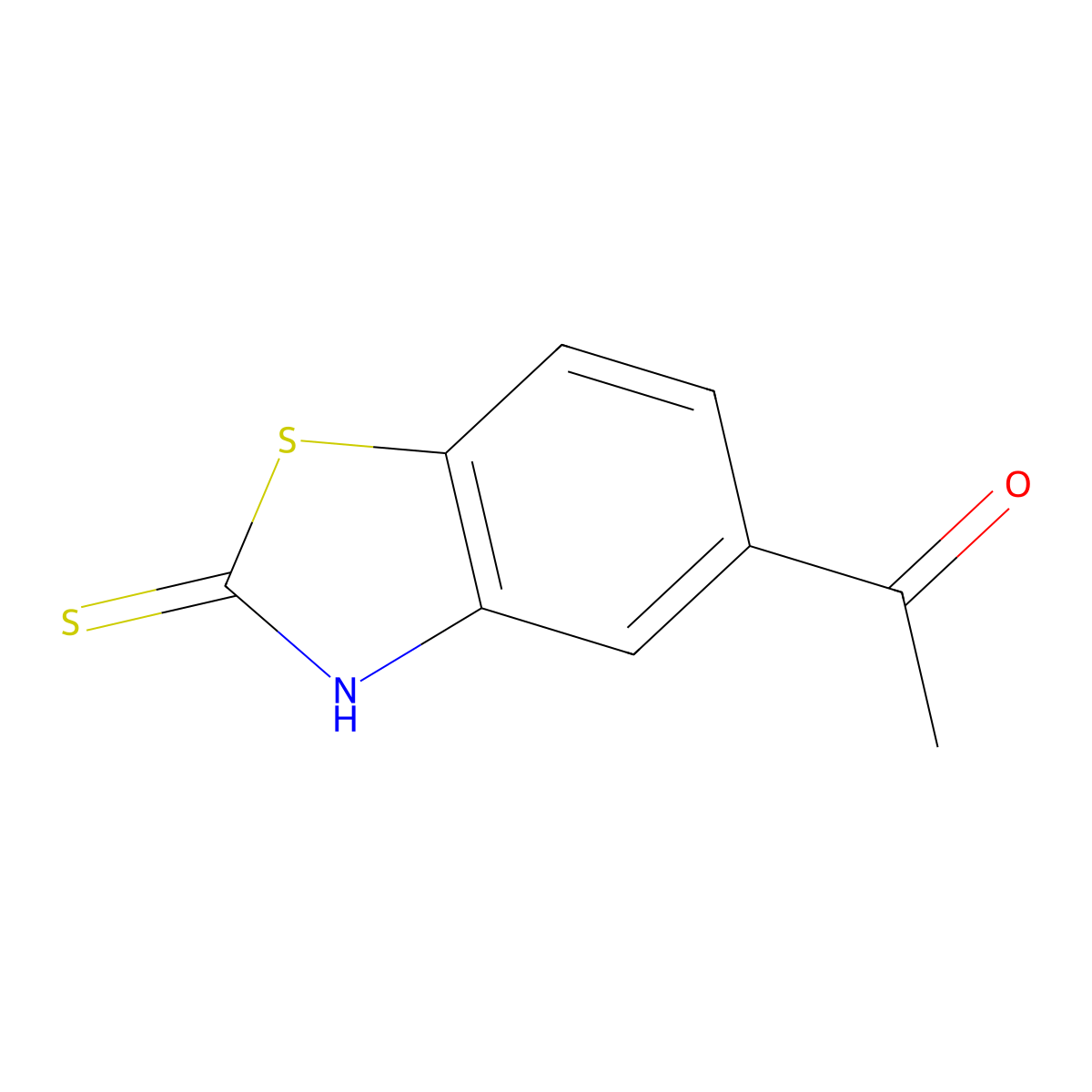 1-(2-Thioxo-2,3-dihydrobenzo[d]thiazol-5-yl)ethanone molecular structure, CAS 121942-10-7