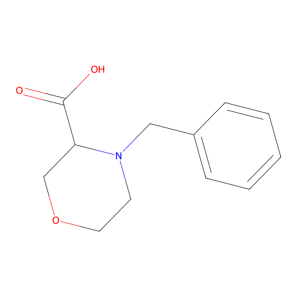 4-benzylmorpholine-3-carboxylic Acid molecular structure, CAS 1219426-63-7