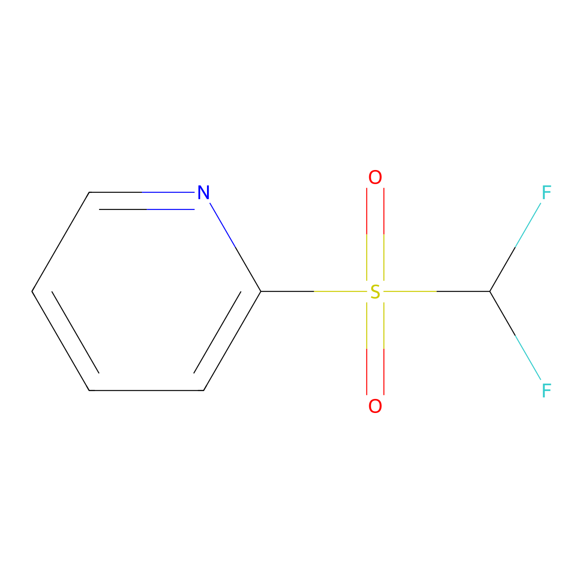 2-Difluoromethanesulfonylpyridine molecular structure, CAS 1219454-89-3