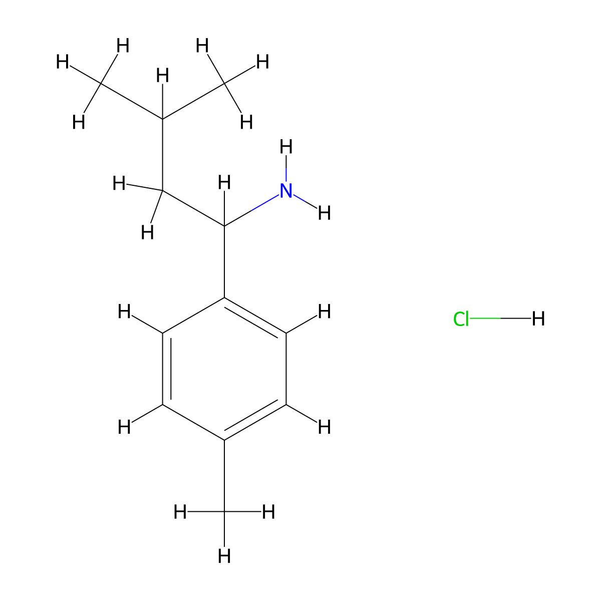 3-Methyl-1-(p-tolyl)butan-1-amine hydrochloride molecular structure, CAS 1219455-77-2