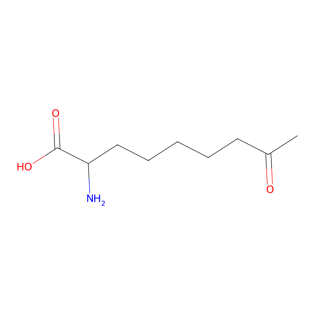 2-Amino-8-oxononanoic acid molecular structure, CAS 1219456-00-4