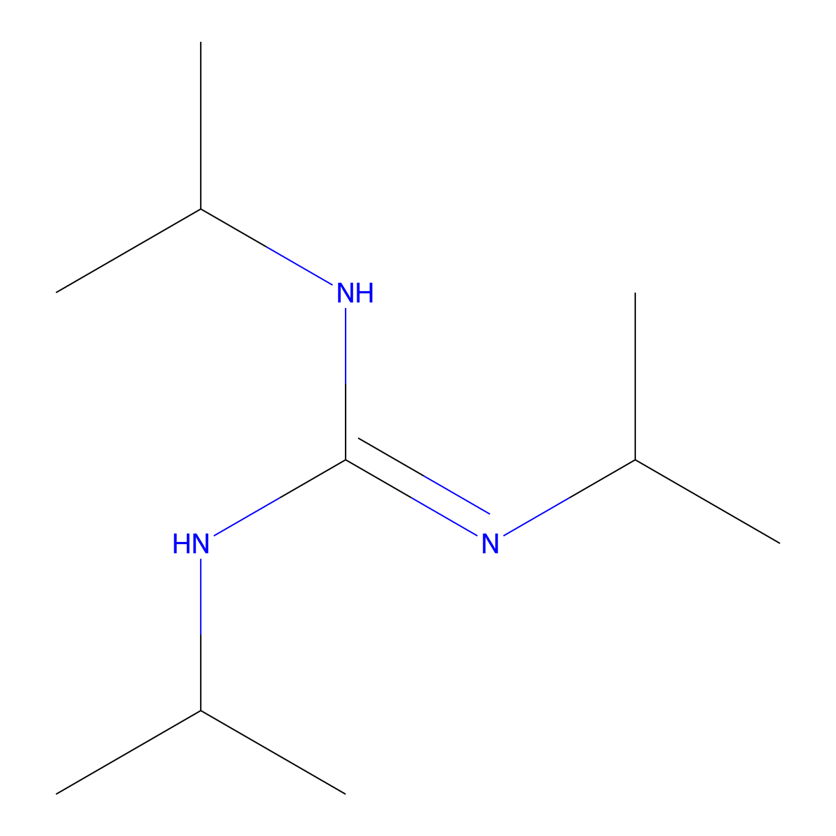 N,N',N''-tris(propan-2-yl)guanidine molecular structure, CAS 121948-77-4