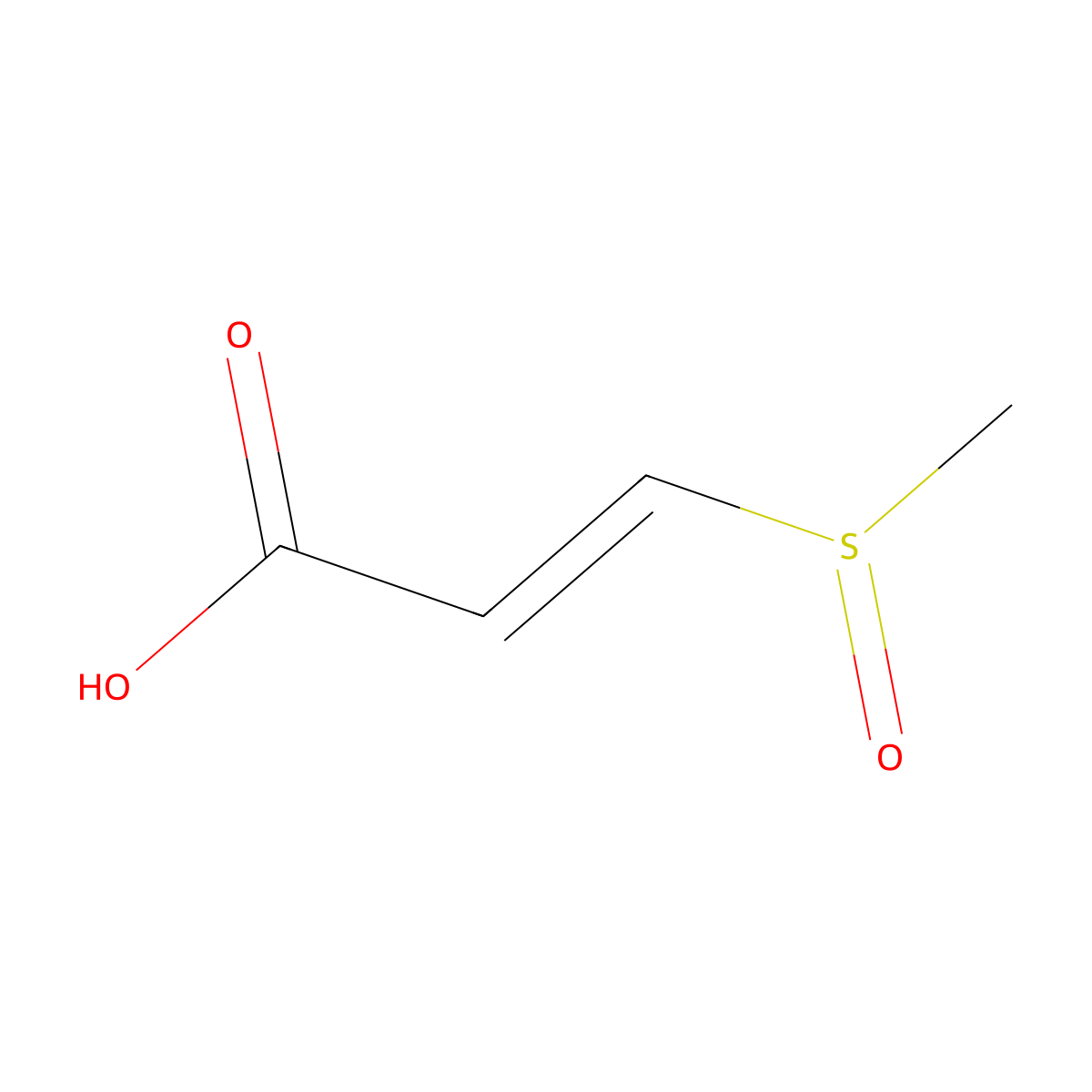 (E)-3-(Methylsulfinyl)acrylic acid molecular structure, CAS 121949-97-1