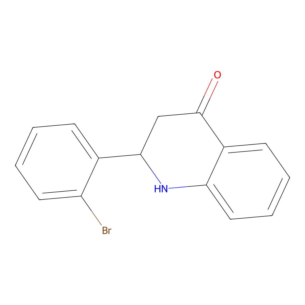 2-(2-Bromophenyl)-2,3-dihydroquinolin-4(1H)-one molecular structure, CAS 1219495-65-4
