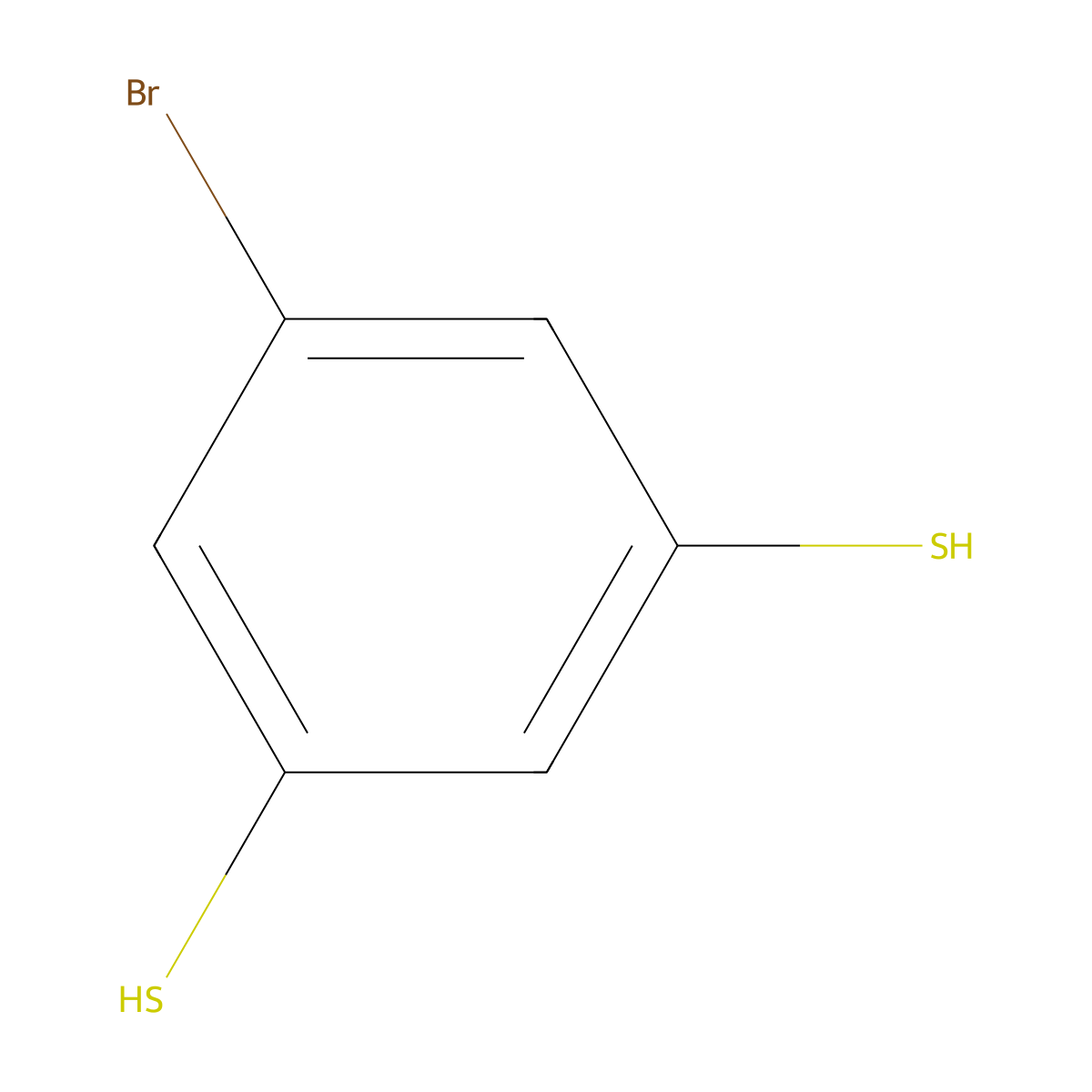 5-Bromo-1,3-benzenedithiol molecular structure, CAS 1219501-75-3