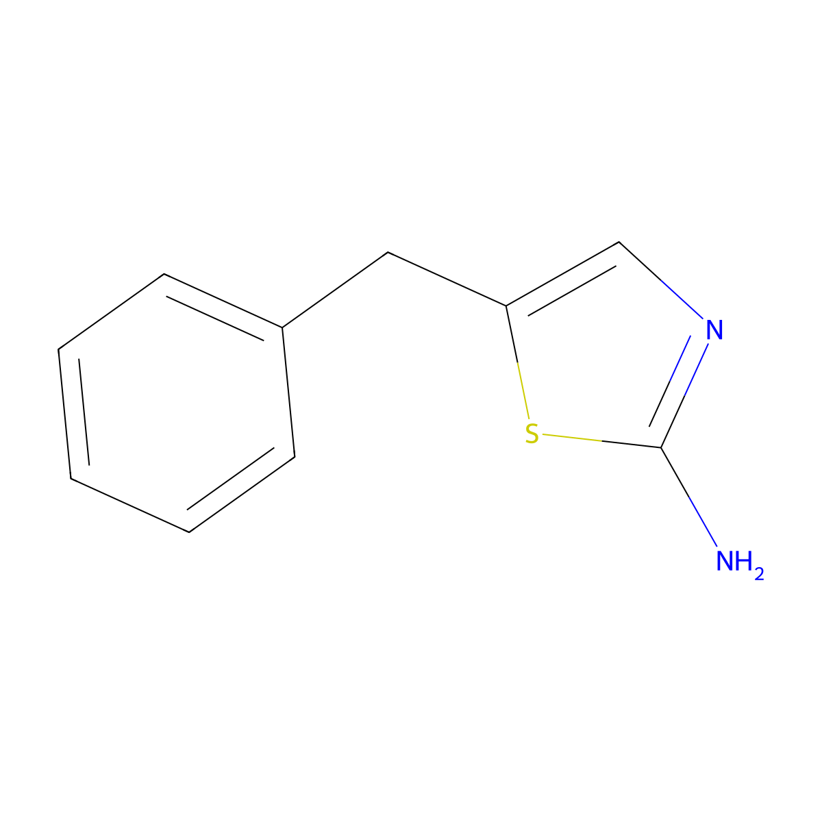 5-Benzyl-1,3-thiazol-2-amine molecular structure, CAS 121952-97-4
