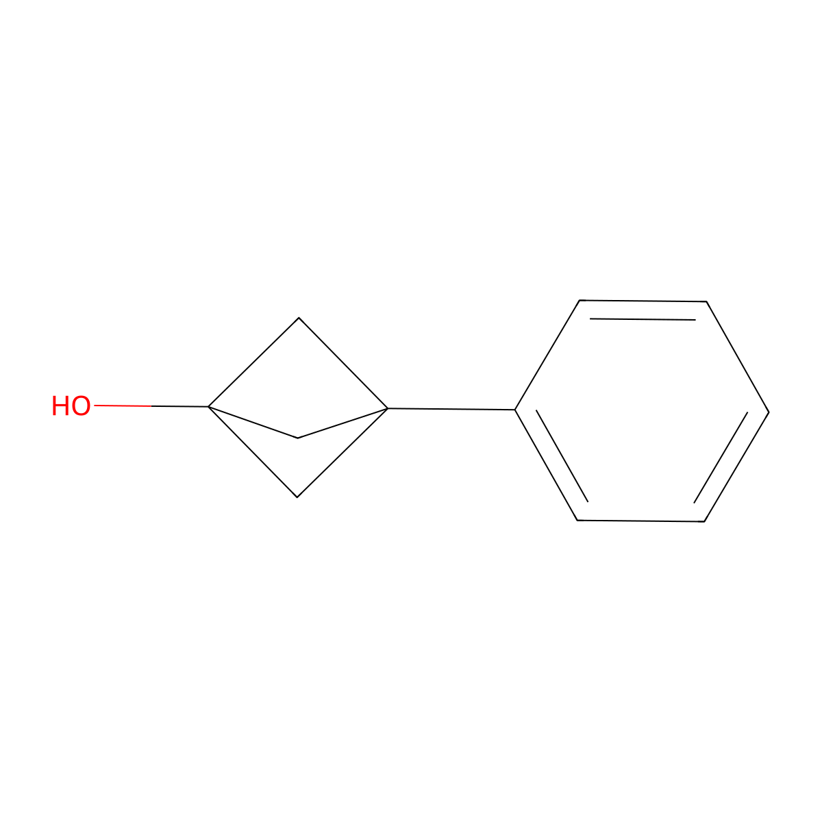 3-Phenylbicyclo[1.1.1]pentan-1-ol molecular structure, CAS 1219537-86-6