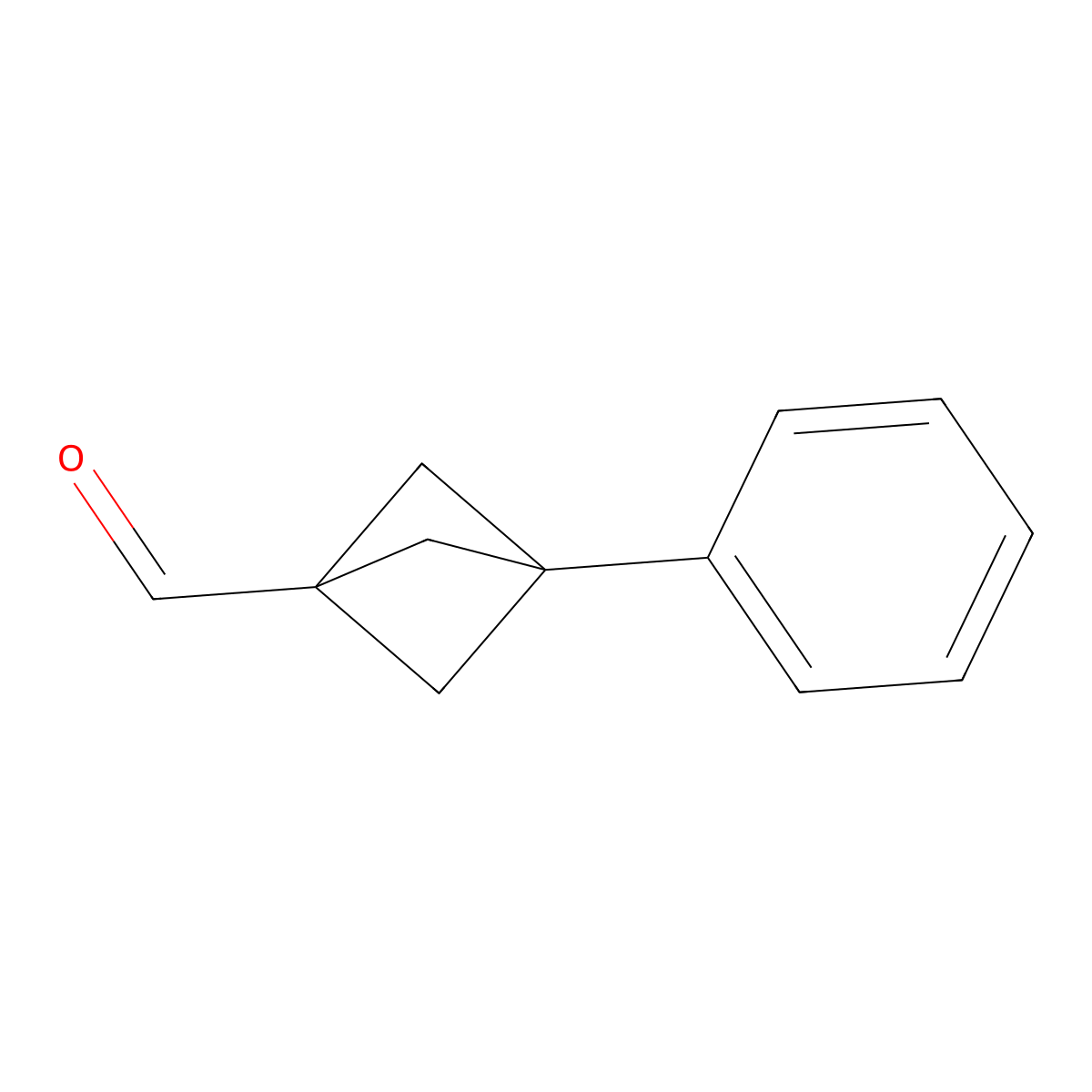 3-Phenylbicyclo(1.1.1)pentane-1-carbaldehyde molecular structure, CAS 1219537-89-9