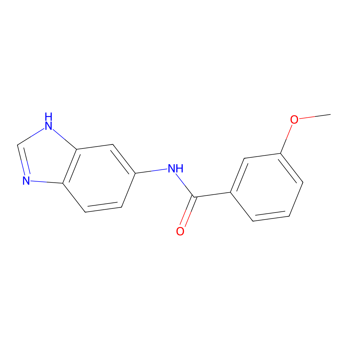 N-(1H-benzimidazol-5-yl)-3-methoxybenzamide molecular structure, CAS 1219538-98-3