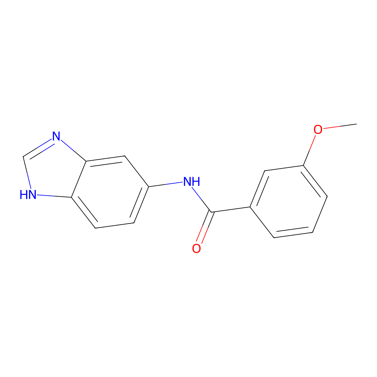 N-(1H-benzimidazol-5-yl)-3-methoxybenzamide molecular structure, CAS 1219538-98-3