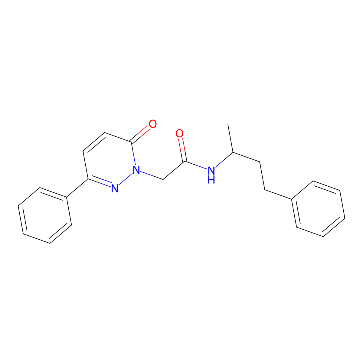 2-(6-oxo-3-phenylpyridazin-1(6H)-yl)-N-(4-phenylbutan-2-yl)acetamide molecular structure, CAS 1219540-62-1