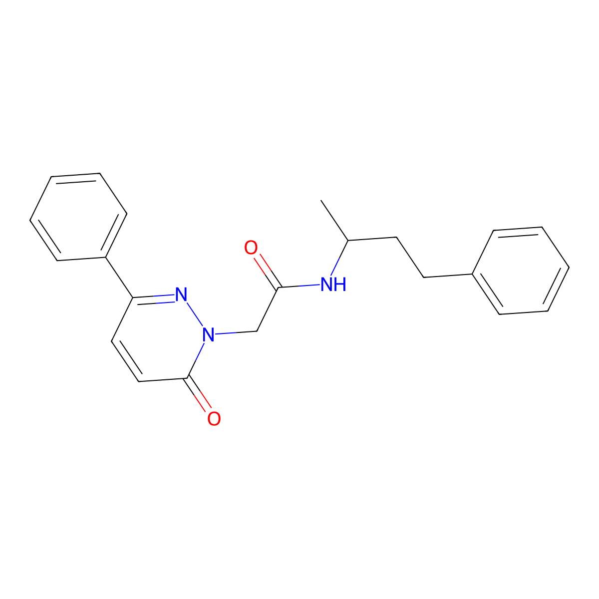 2-(6-oxo-3-phenylpyridazin-1(6H)-yl)-N-(4-phenylbutan-2-yl)acetamide molecular structure, CAS 1219540-62-1